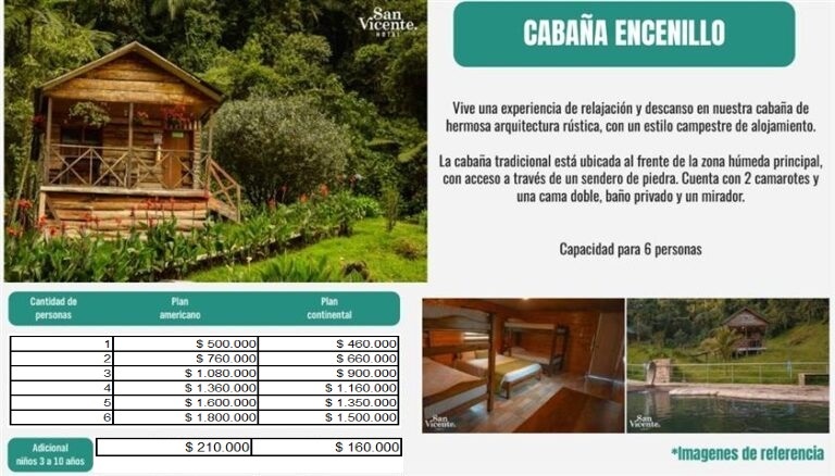 cabaña-encenillo - Termales San Vicente
