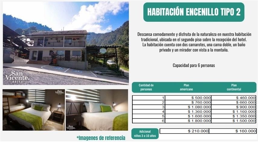 habitacion-encenillo-tipo2 - Termales San Vicente